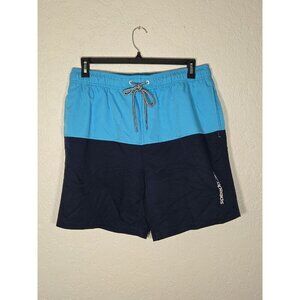 Speedo Men's Swim Trunks XL 7.5 Inseam Navy Blue Board Shorts